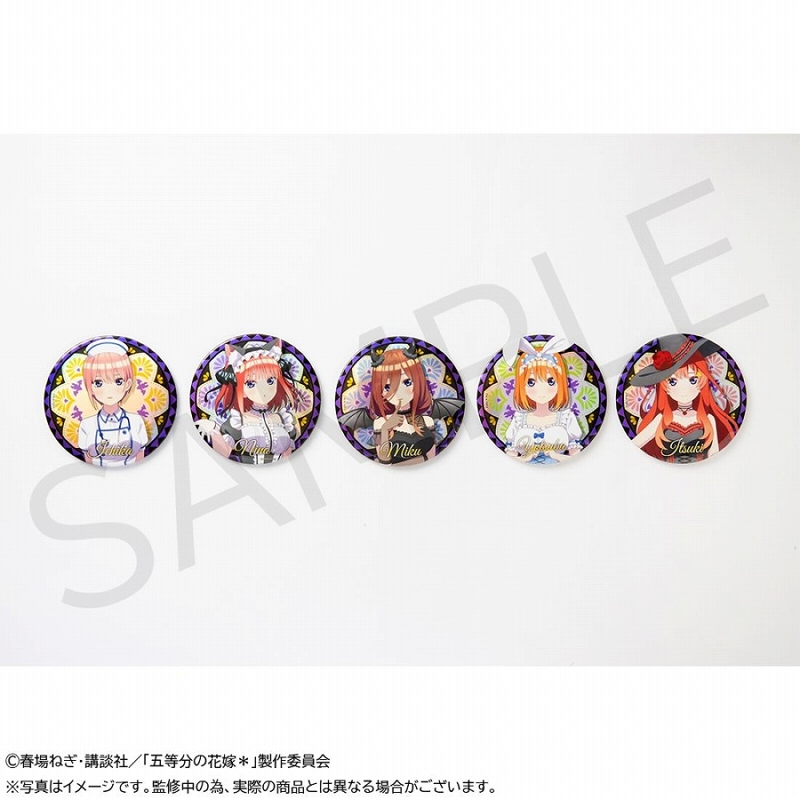 【KADOKAWA】「五等分の花嫁＊」トレーディングホログラム100mm缶バッジ 1BOX入数：5