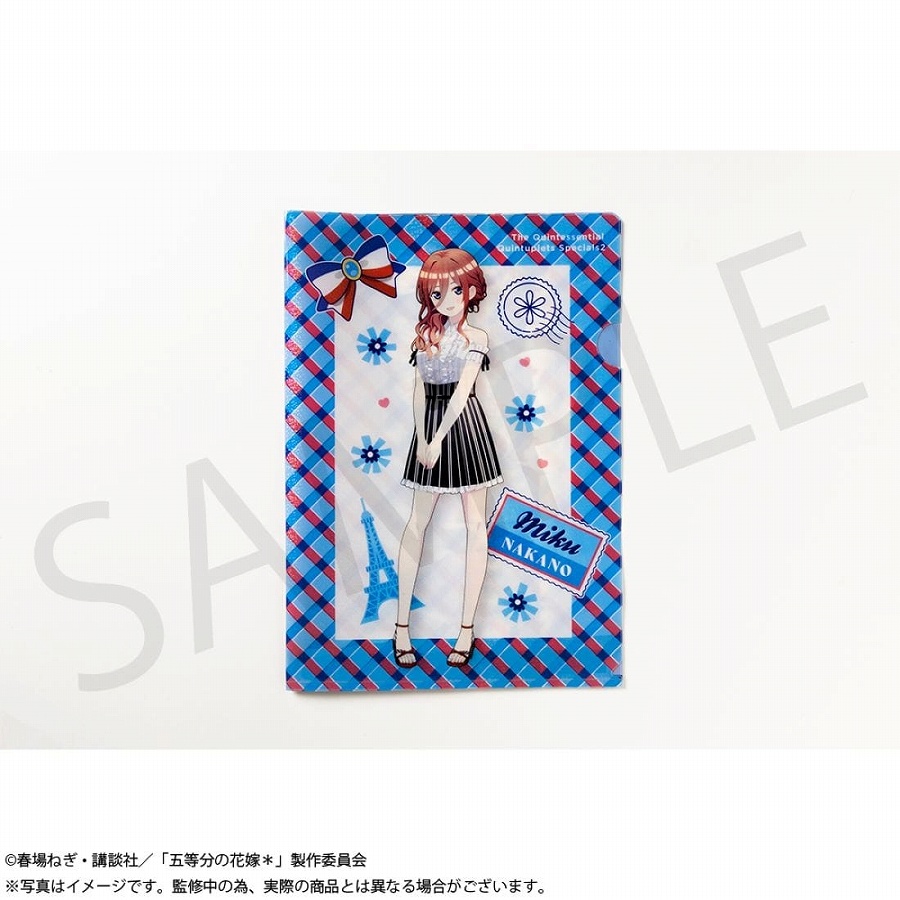 【KADOKAWA】「五等分の花嫁＊」グリッターA4クリアファイル 中野三玖