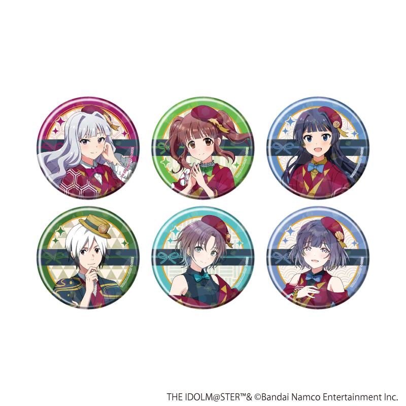 【A3】ホログラム缶バッジ（57mm）「『アイドルマスター』シリーズ」01/トレーディング（全6種）（描き下ろしイラスト） 1BOX入数：6
