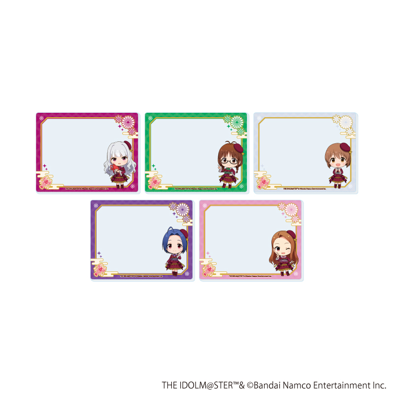 【A3】アクリルカード「『アイドルマスター』シリーズ」03/アイドルマスター トレーディング（全5種）（ミニキャライラスト） 1BOX入数：5