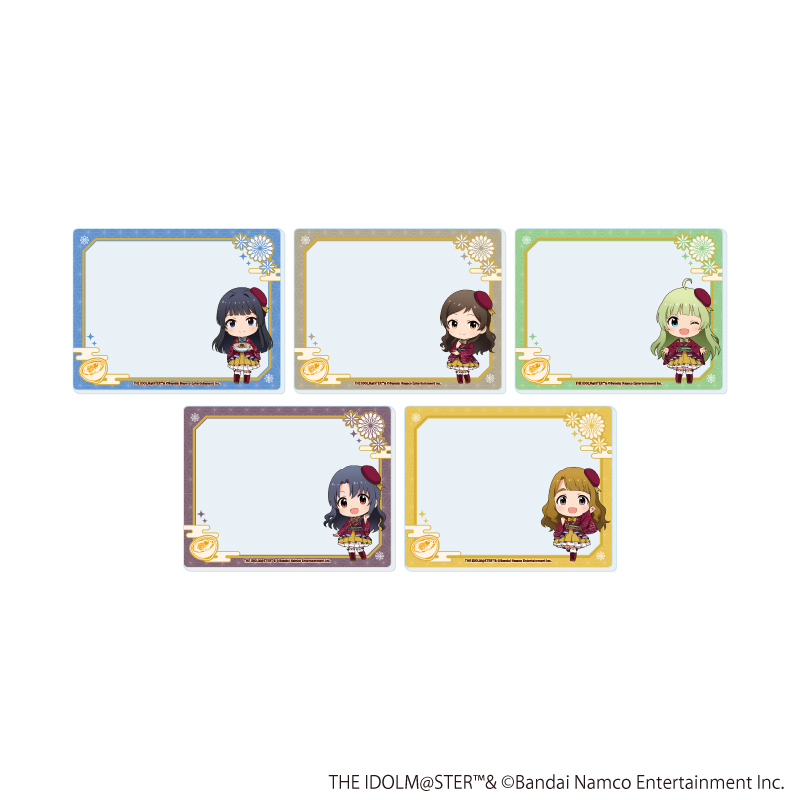 【A3】アクリルカード「『アイドルマスター』シリーズ」05/アイドルマスター ミリオンライブ！ トレーディング（全5種）（ミニキャライラスト） 1BOX入数：5
