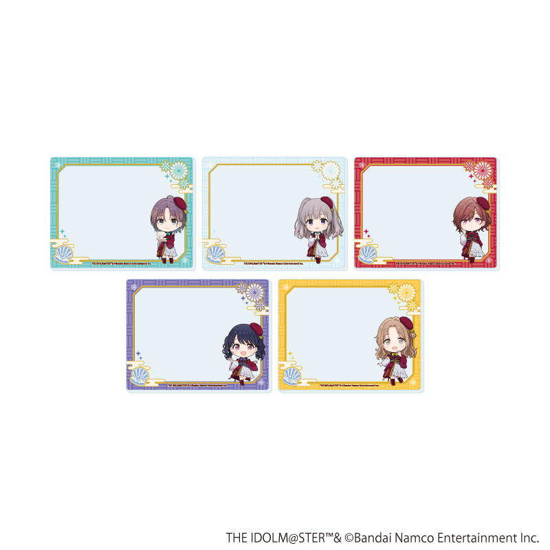 【A3】アクリルカード「『アイドルマスター』シリーズ」07/アイドルマスター シャイニーカラーズ トレーディング（全5種）（ミニキャライラスト） 1BOX入数：5