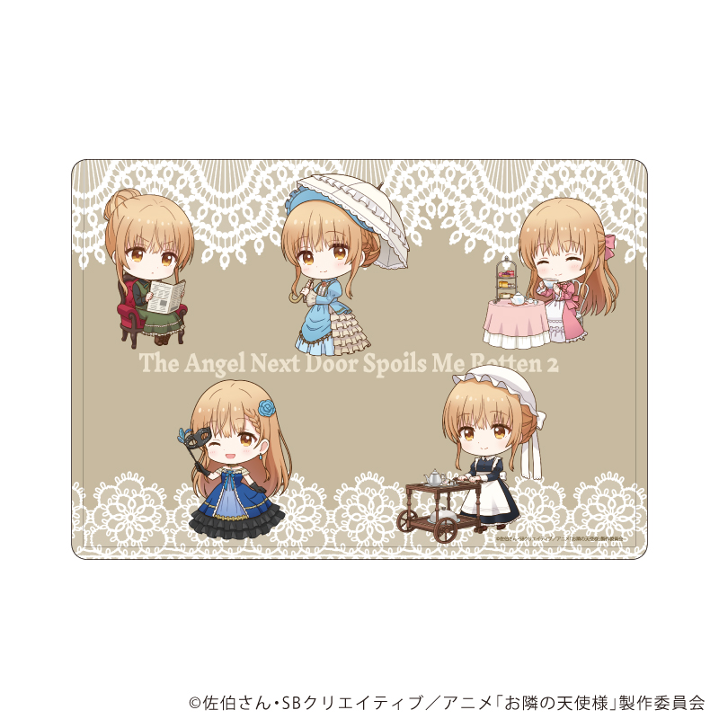 【A3】キャラクリアケース「お隣の天使様にいつの間にか駄目人間にされていた件」10/英国クラシック 集合デザイン（ミニキャライラスト）