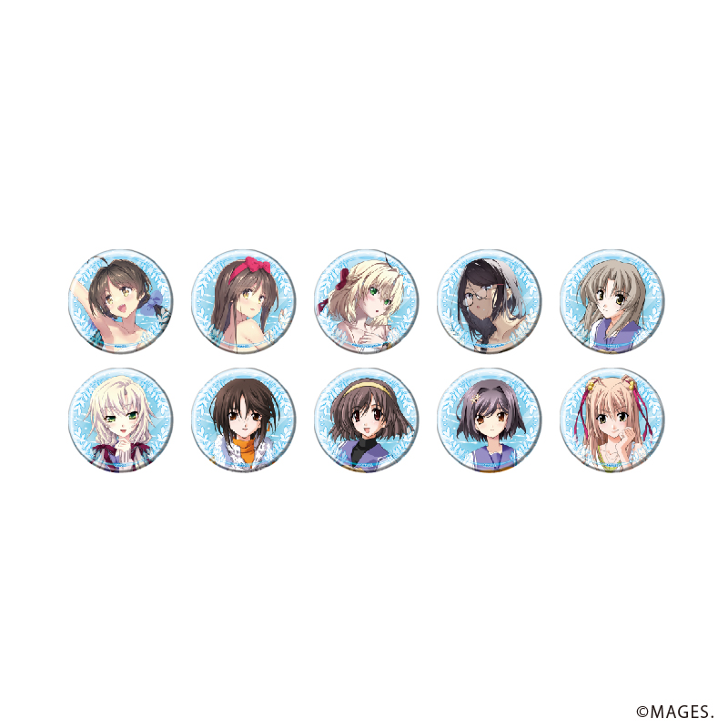 【A3】缶バッジ「メモリーズオフシリーズ」03/ブラインド（全10種）（公式&描き下ろしイラスト） 1BOX入数：10