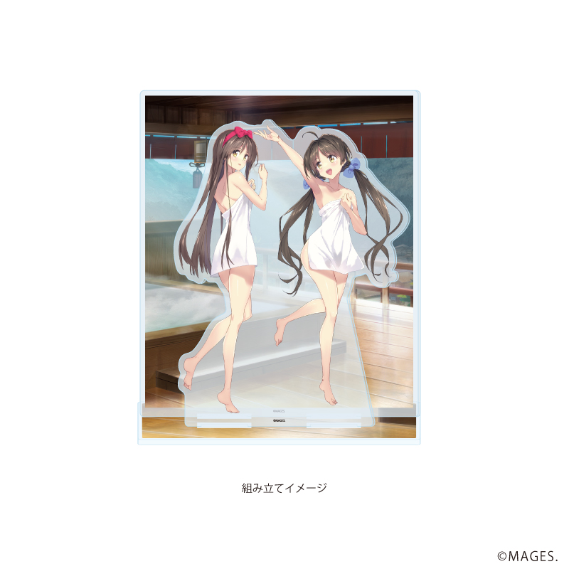 【A3】プレミアム アクリルジオラマプレート「メモリーズオフシリーズ」01/白河ほたる&桧月彩花（描き下ろしイラスト）