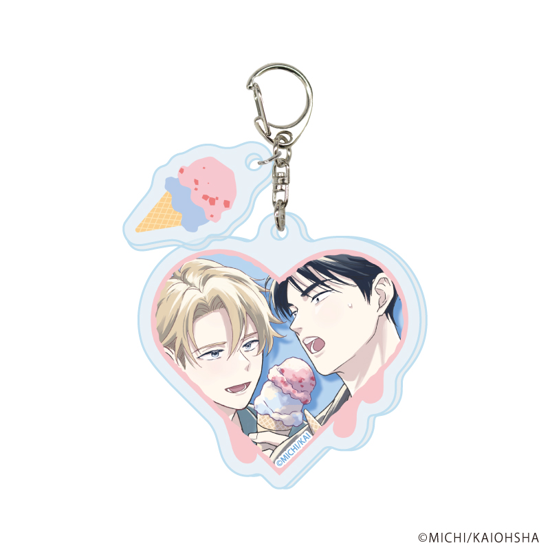 【A3】パーツ付きアクリルキーホルダー「佐倉主任はZ世代がわからない。」01/佐倉昭人&藍井悠真（描き下ろしイラスト）