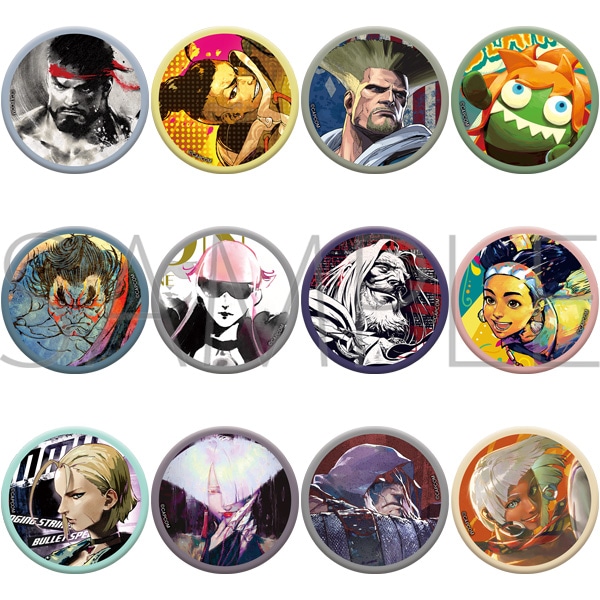 【ムービック】ストリートファイター6 キャラバッジコレクション/B 1BOX入数：12