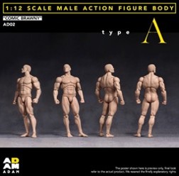 【ADAM】【AD-02A】1/12 コミックブラウニー男性素体A / Pale Skin