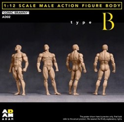【ADAM】【AD-02B】1/12 コミックブラウニー男性素体B/Asian Yellow Skin 