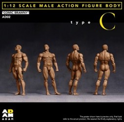 【ADAM】【AD-02C】1/12 コミックブラウニー男性素体C / Tan Skin