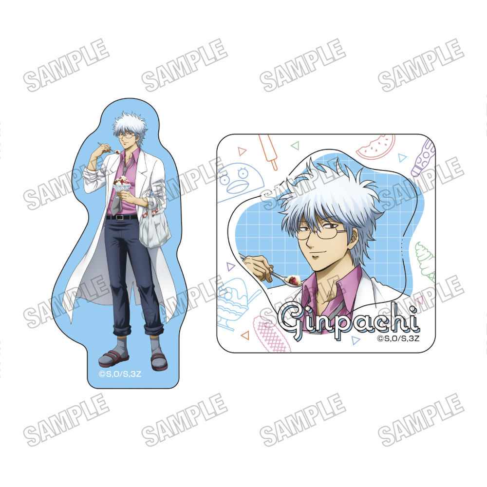 【メディコス・エンタテインメント】「3年Z組銀八先生」ステッカーセット【夏の食べ物ver.】（1）坂田銀八