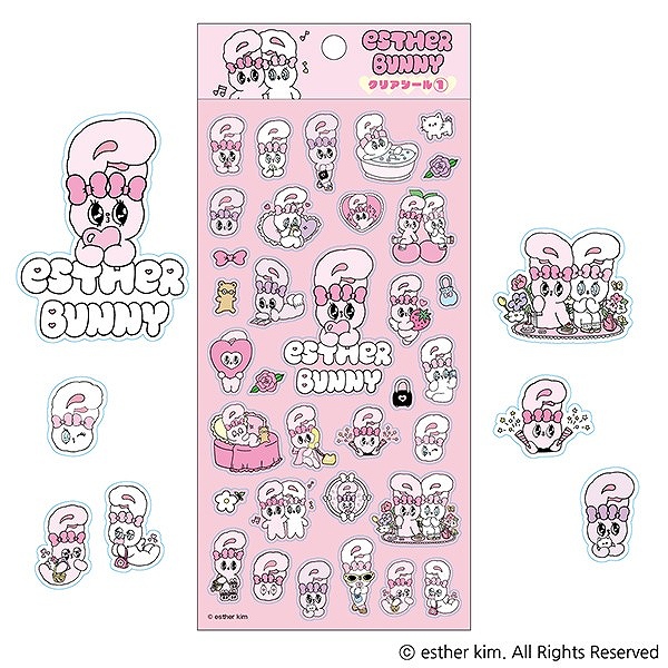 【エンスカイ】エスターバニー クリアシール（1） 1袋（※同一商品の入数）：12