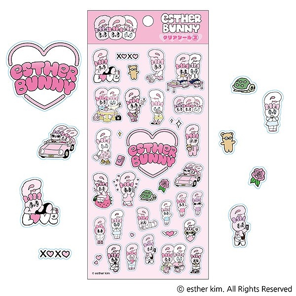 【エンスカイ】エスターバニー クリアシール（2） 1袋（※同一商品の入数）：12