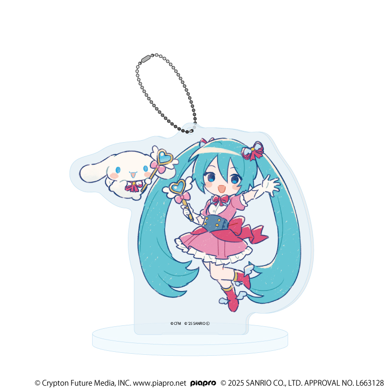 【A3】アクリルスタンドキーホルダー「初音ミク×シナモロール」31/（グラフアートイラスト）