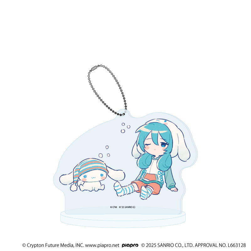 【A3】アクリルスタンドキーホルダー「初音ミク×シナモロール」34/（グラフアートイラスト）