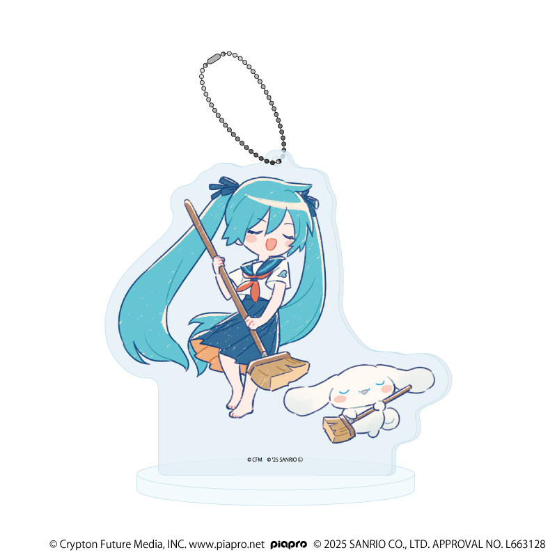 【A3】アクリルスタンドキーホルダー「初音ミク×シナモロール」36/（グラフアートイラスト）