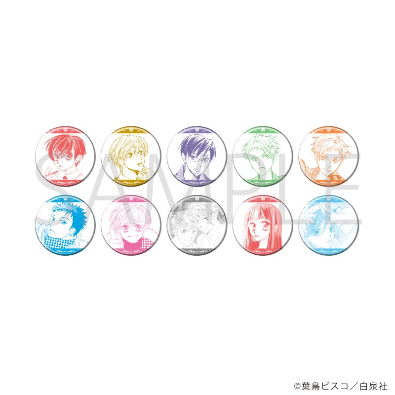 【A3】缶バッジ「桜蘭高校ホスト部」05/ブラインド（全10種） 1BOX入数：10