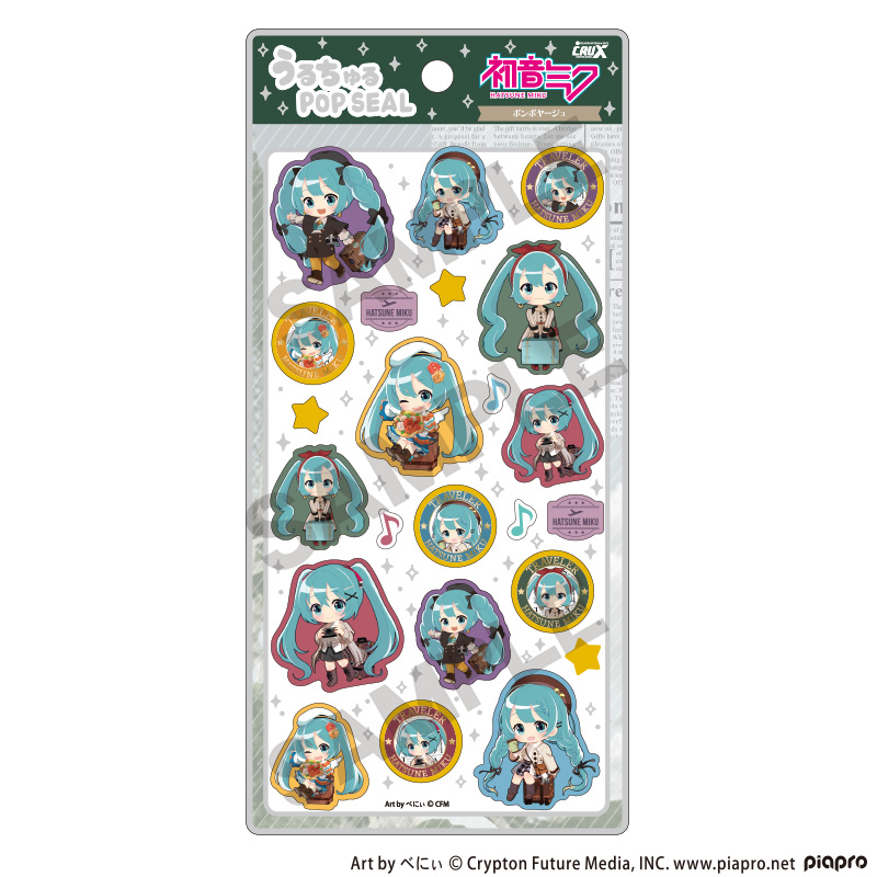 【クラックス】初音ミク うるちゅるPOP SEAL ボンボヤージュ