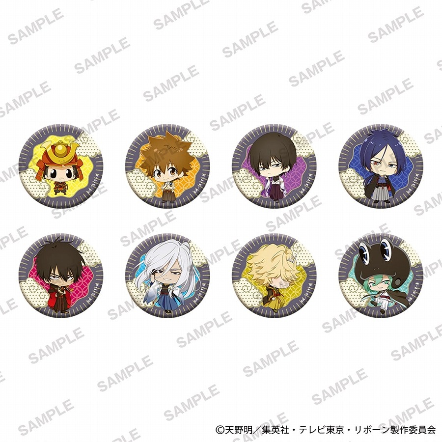 【KADOKAWA】「家庭教師ヒットマンREBORN！」トレーディンググリッター缶バッジミニ 和モダンver. 1BOX入数：8