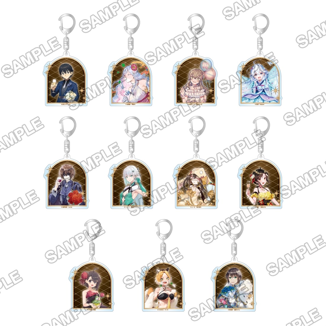 【KADOKAWA】カドカワBOOKS10周年記念 トレーディングアクリルキーホルダーVol.1