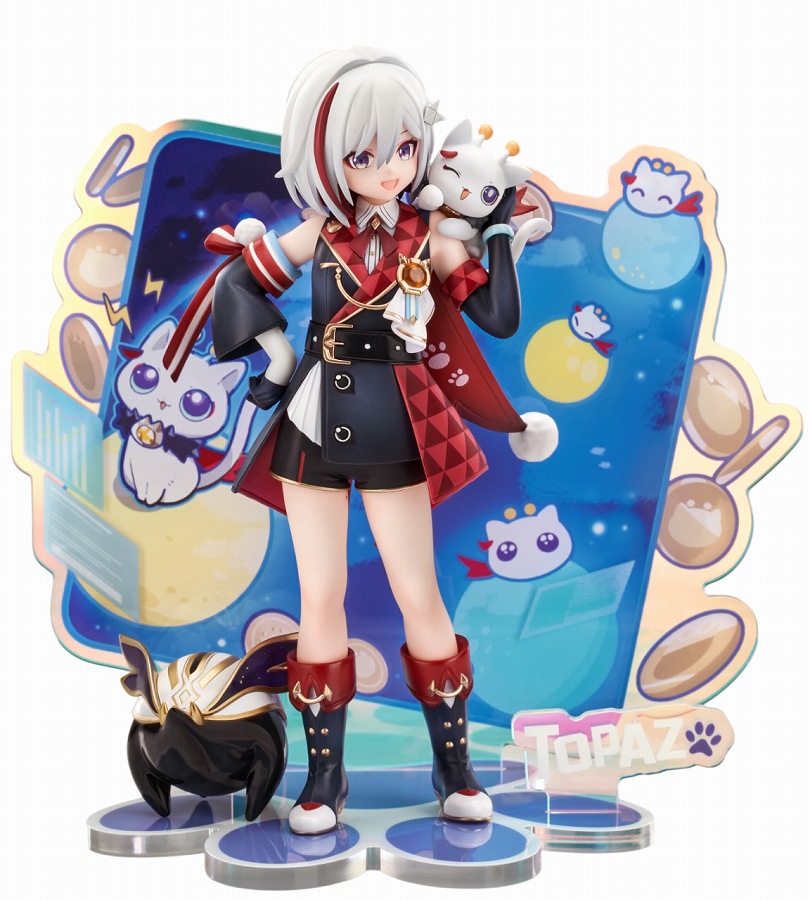 【RIBOSE】RISE UP+ 崩壊：スターレイル ちびねこシリーズ フィギュア トパーズ&カブVer. 完成品フィギュア