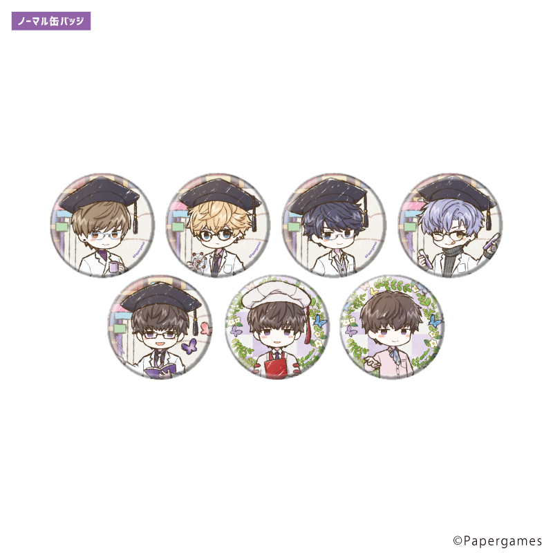 【A3】トレーディング缶バッジ（レア入り）「恋とプロデューサー～EVOL×LOVE～」22/ブラインド（全8種）（ノーマル7種/レア1種）（グラフアートイラスト） 1BOX入数：8