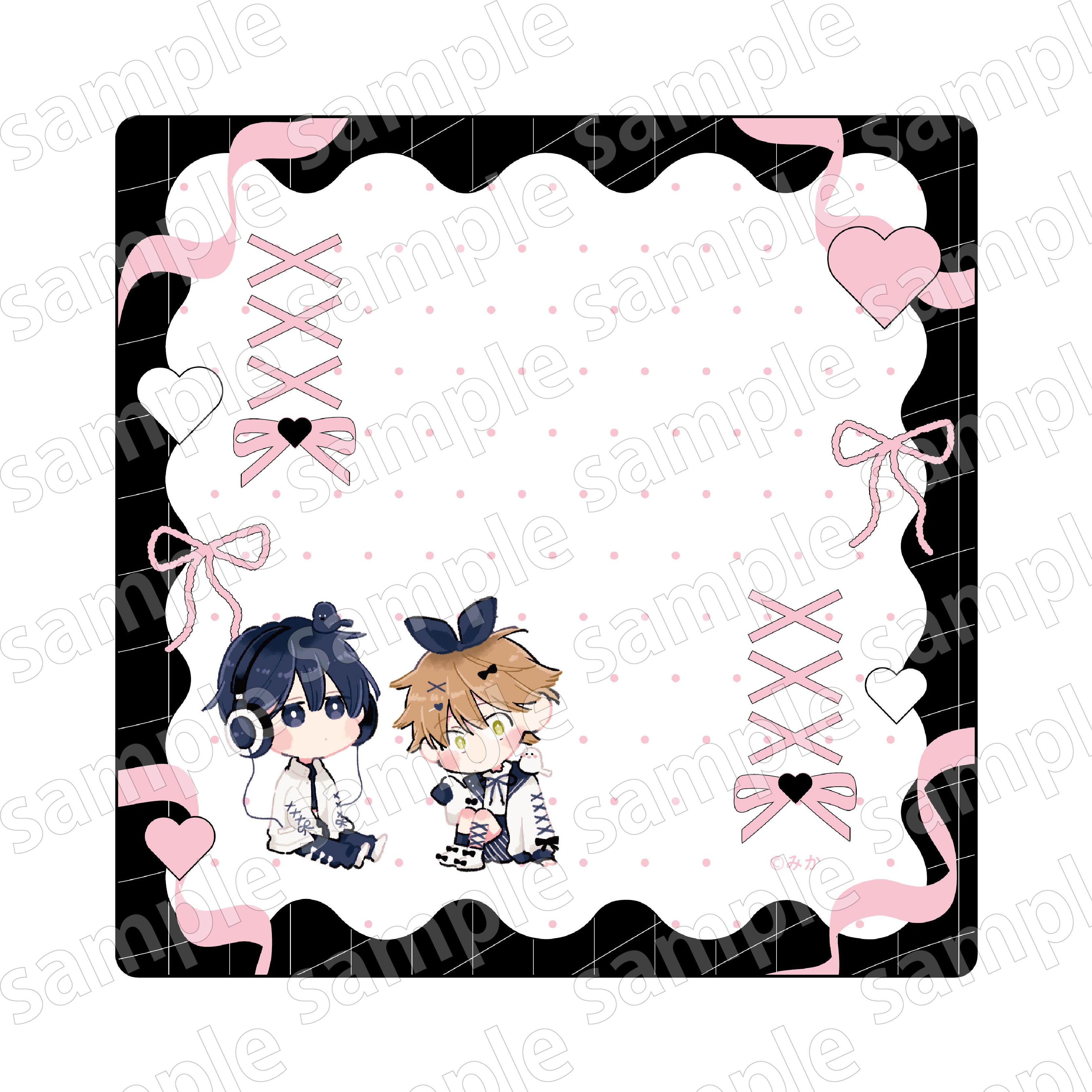 【KADOKAWA】ミニタオル 君には届かない。 BLACK&PINK ver.