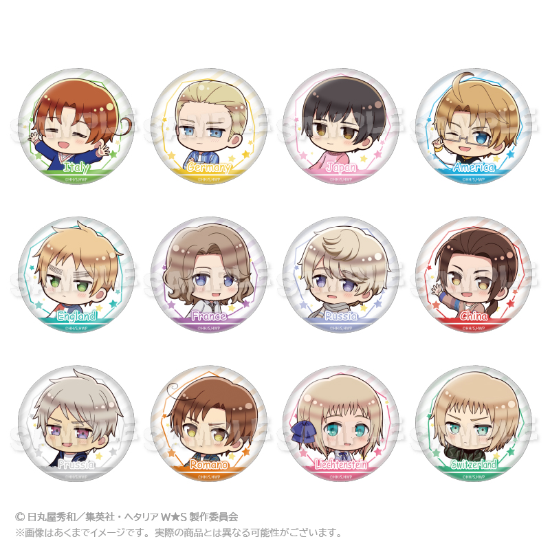 【Y Line】ヘタリア World★Stars トレーディング缶バッジ 遊具ver. 1BOX入数：12