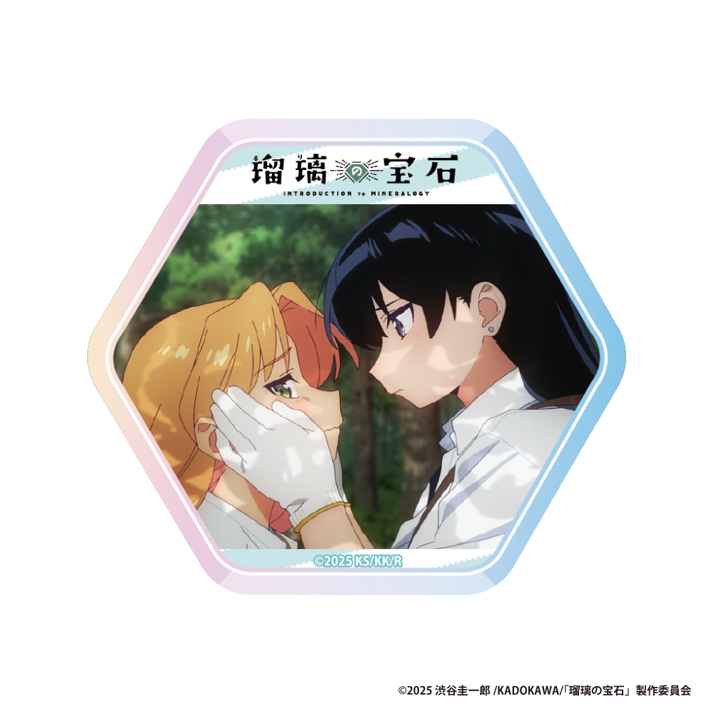 【アイライツ】瑠璃の宝石 六角形ホログラム缶バッジ【ep01 瑠璃&凪】