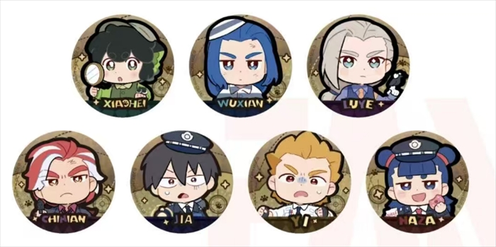 【FansZ】羅小黒戦記2 妖霊探案簿シリーズ ブリキ缶バッジ ブラインドパック 1BOX入数：7