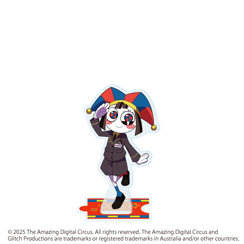 【A3】アクリルスタンド「アメイジング・デジタル・サーカス」01/駅員ver. ポムニ（描き起こしイラスト）