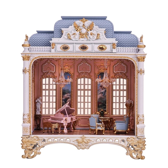 【ZHENMU】フローリア・ローズ・ホール 1/64スケールミニチュア