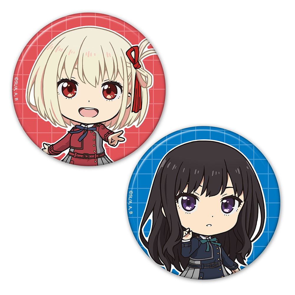 【アズメーカー】リコリス・リコイル 缶バッジ2個セット 千束&たきな vol.1