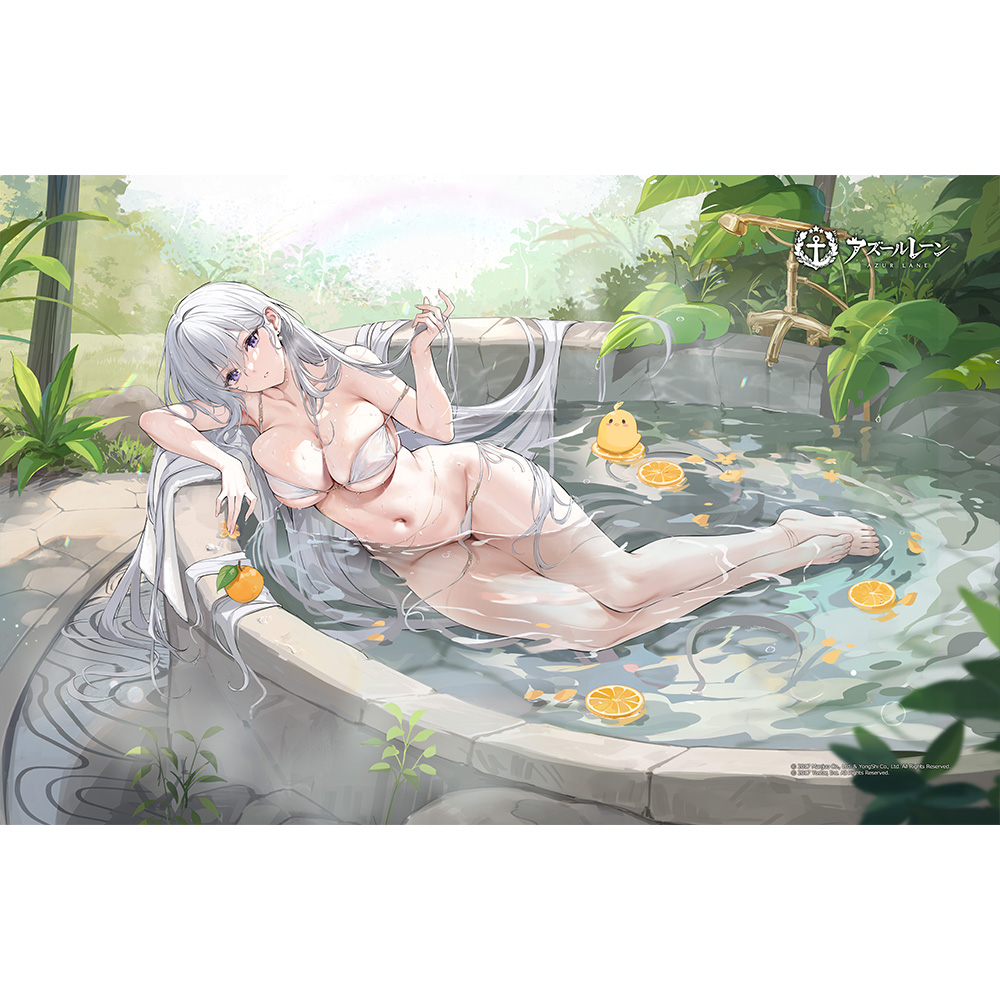 【カーテン魂】アズールレーン タオルケット （エンタープライズ/晴れやかなれ湯上がりの空）