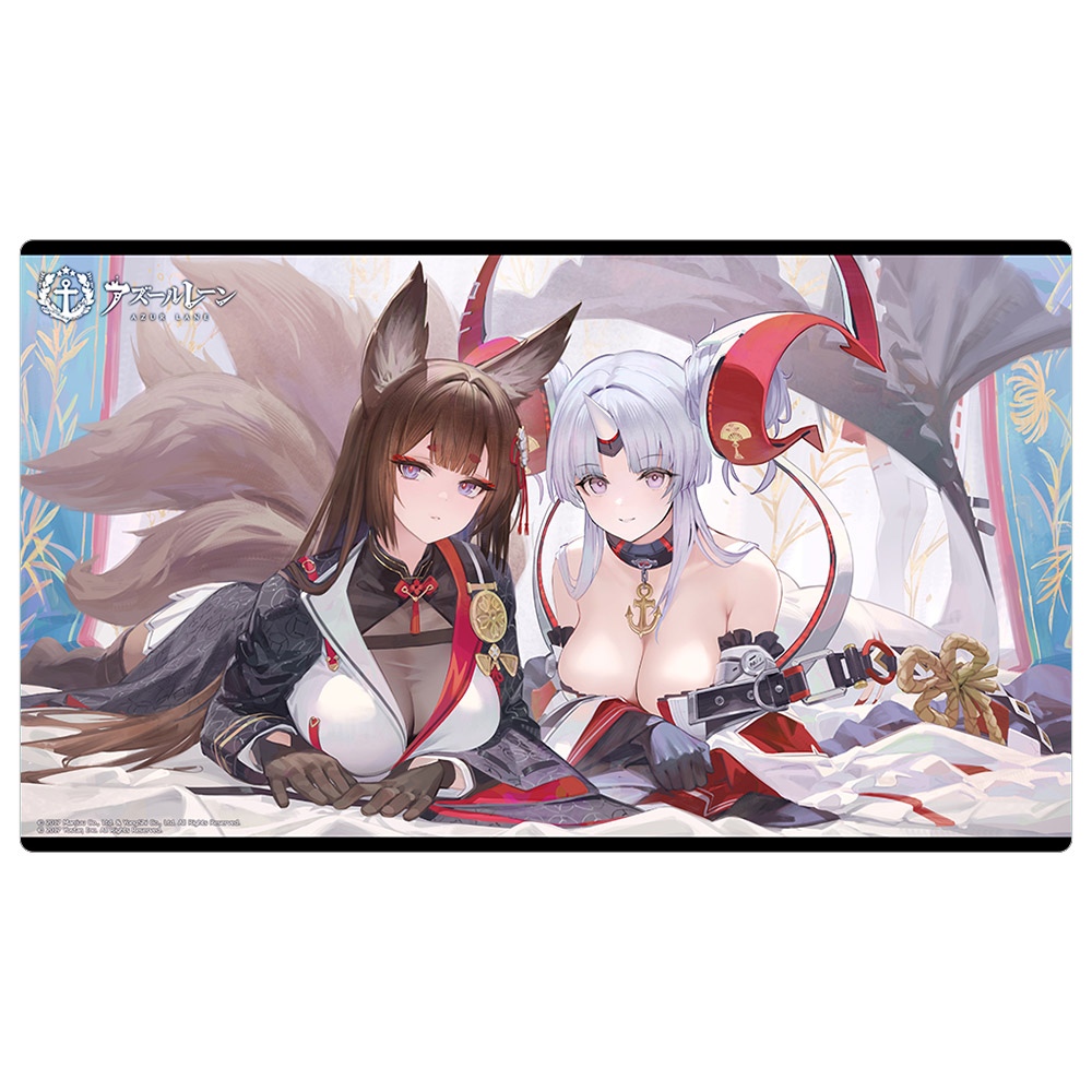 【カーテン魂】アズールレーン ラバーマット （天城 （空母）&渡良瀬）