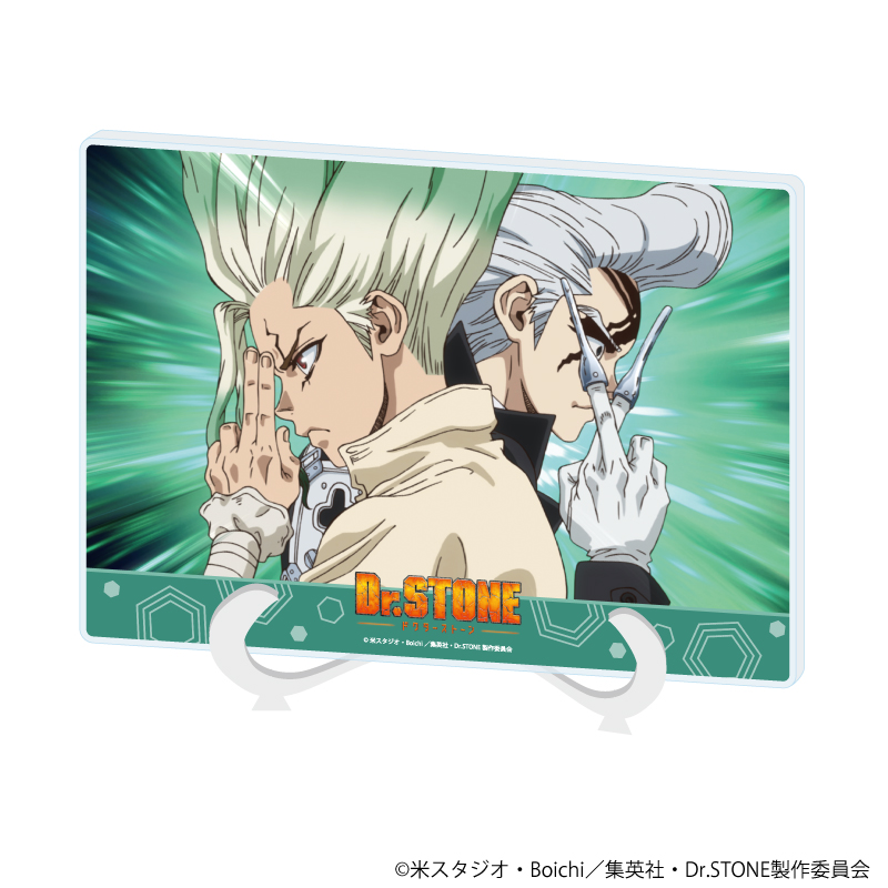 【A3】アクリルアートボード（A5サイズ）「Dr.STONE」11/石神千空&Dr.ゼノ（場面写イラスト）