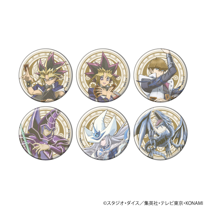 【A3】缶バッジ「遊☆戯☆王デュエルモンスターズ」15/ブラインド（全6種）（ANTRAITEイラスト） 1BOX入数：6