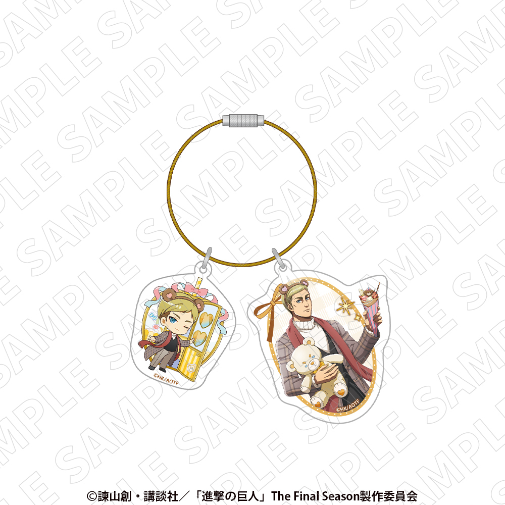 【TOKYOGETS】進撃の巨人 アクリルワイヤーキーリング（エルヴィン）