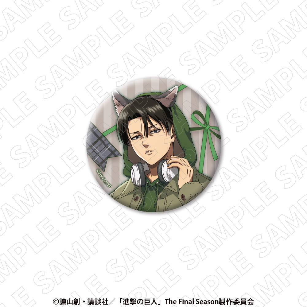 【TOKYOGETS】進撃の巨人 缶バッジ（リヴァイ）
