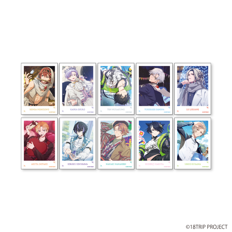 【A3】ミニフォト『18TRIP』07/ブラインド（全10種）（公式イラスト） 1BOX入数：10