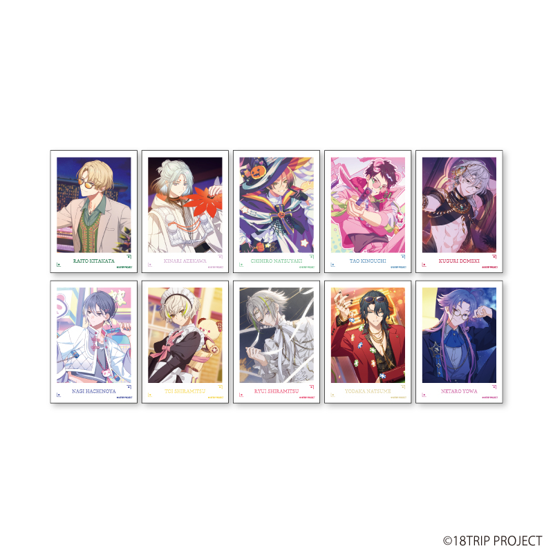 【A3】ミニフォト『18TRIP』08/ブラインド（全10種）（公式イラスト） 1BOX入数：10