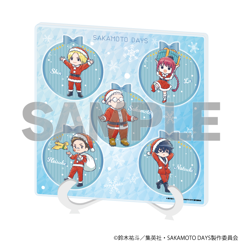 【A3】アクリルアートボード「SAKAMOTO DAYS」07/デザインA クリスマスver.（グラフアートイラスト）