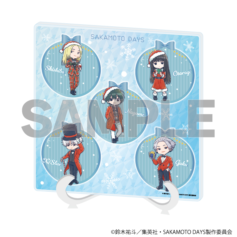 【A3】アクリルアートボード「SAKAMOTO DAYS」08/デザインB クリスマスver.（グラフアートイラスト）