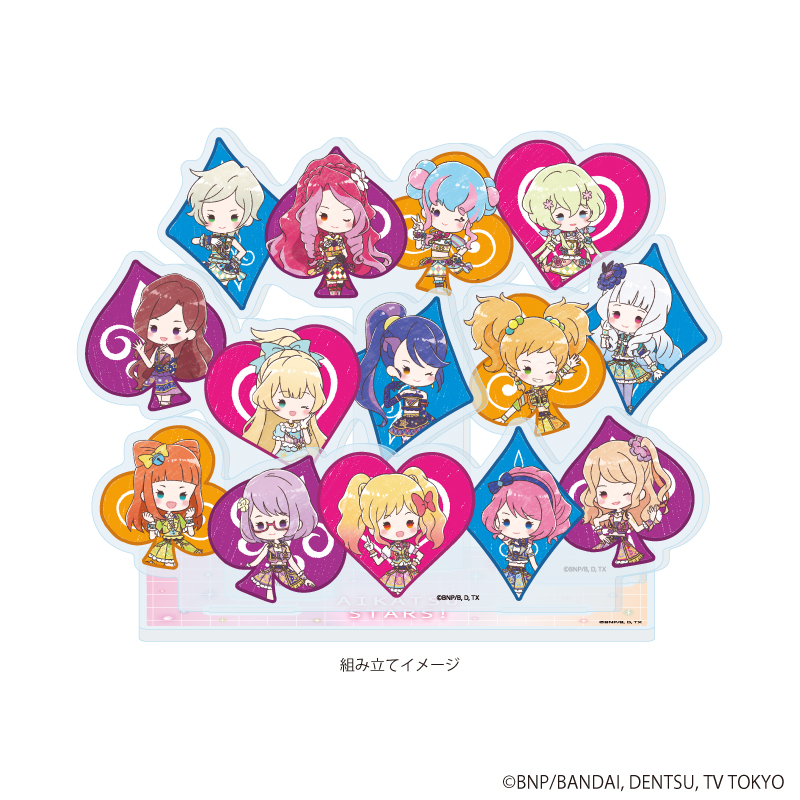 【A3】プレミアム アクリルジオラマプレート「アイカツスターズ！」01/集合デザイン（グラフアートイラスト）