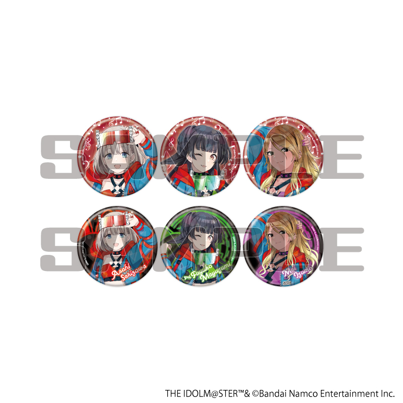 【A3】ホログラム缶バッジ（57mm）「アイドルマスター シャイニーカラーズ」02/オリジナル衣装ver. トレーディング（全6種）（描き下ろしイラスト） 1BOX入数：6