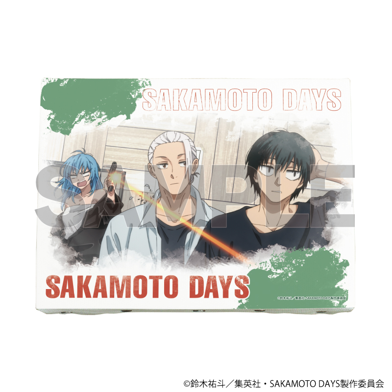 【A3】キャンバスボード「SAKAMOTO DAYS」10/坂本太郎&南雲&赤尾リオン（場面写イラスト）