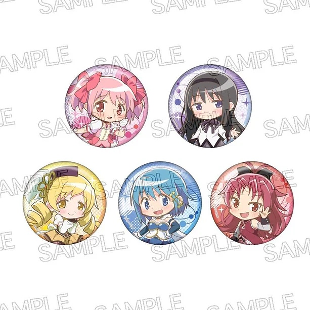 【ツインクル】魔法少女まどか☆マギカ デフォルメ グリッター缶バッジ 1BOX入数：5