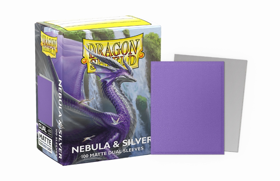 【ARCANE TINMEN】AT-15075 Nebula & Silver Sleeves - Standard size - Matte Dual ネビュラ&シルバー スリーブ スタンダードサイズ マットデュアル 100枚入り