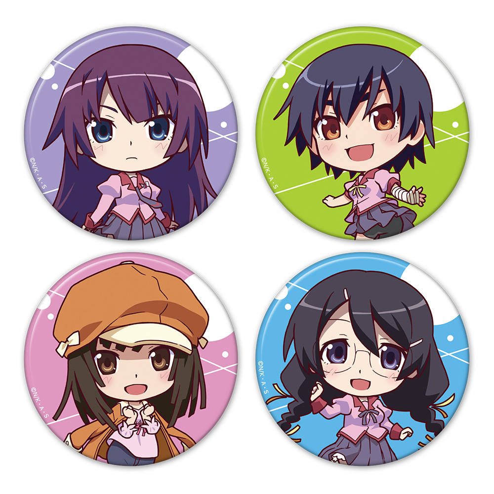 【アズメーカー】＜物語＞シリーズ 缶バッジ4個セット