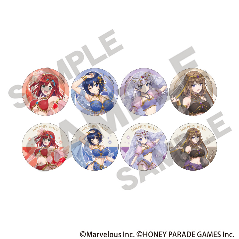 【クラックス】ドルフィンウェーブ トレーディング缶バッジ 踊り子 1BOX入数：8
